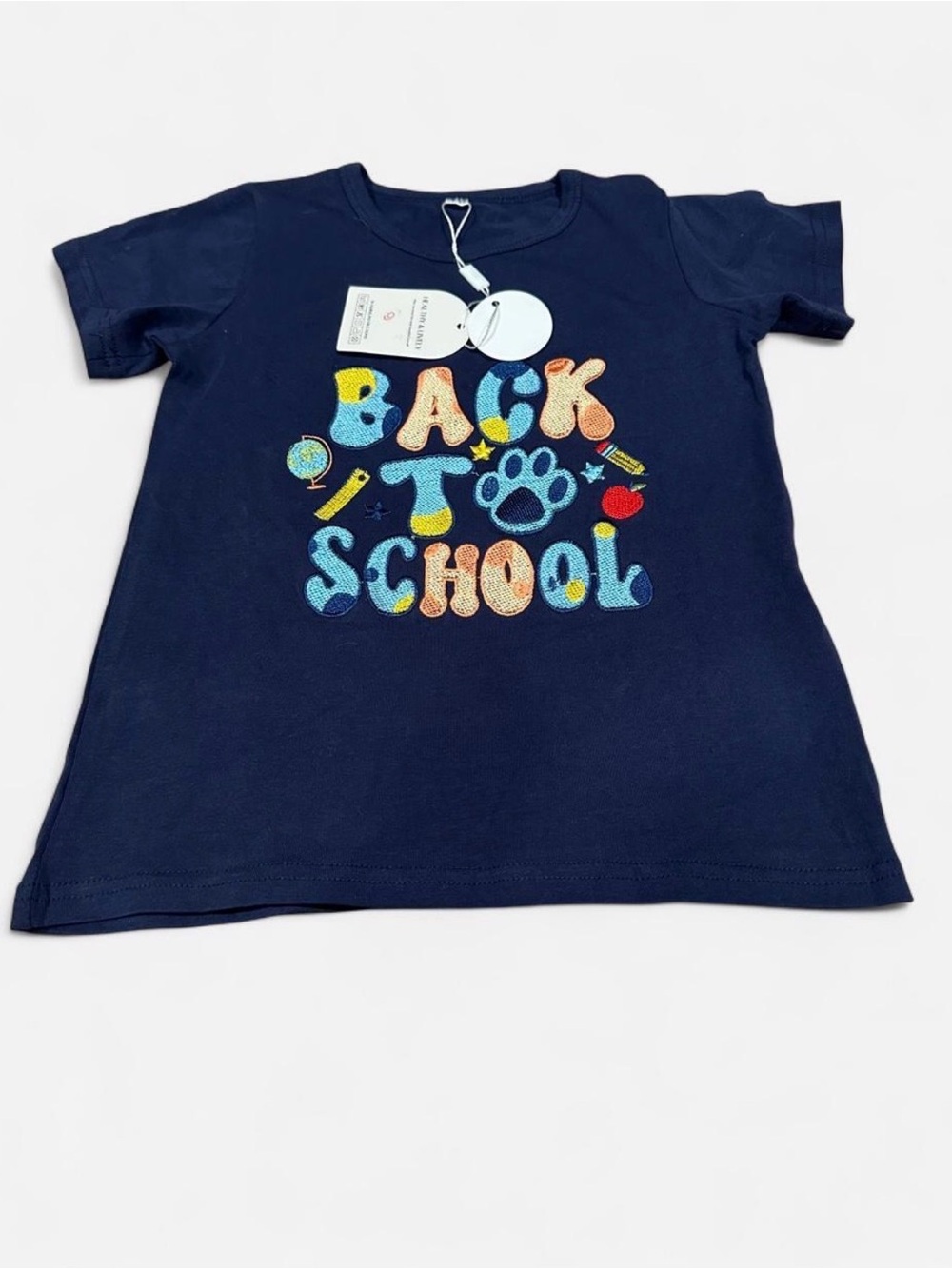 Source Unknown Navy 'Back to School' Graphic Tee - Multicolor Print